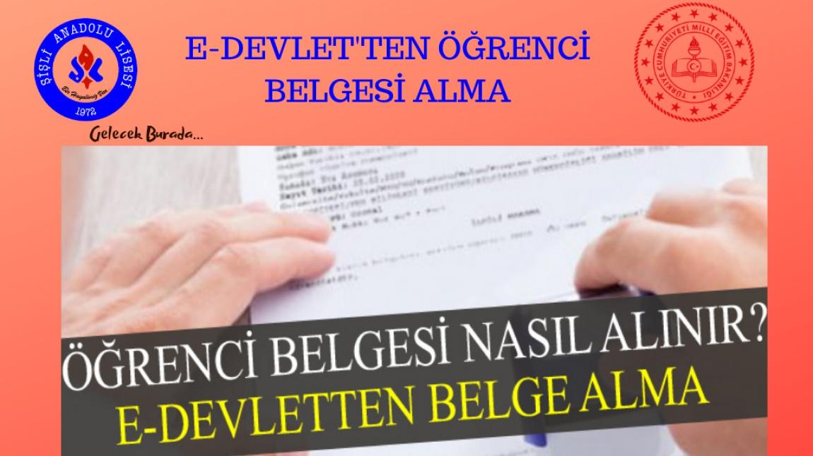E-DEVLET'TEN ÖĞRENCİ BELGESİ ALMA