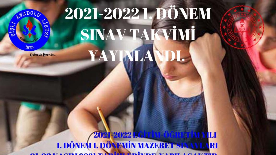 2021-2022 1. DÖNEM 1. SINAV PROGRAMI